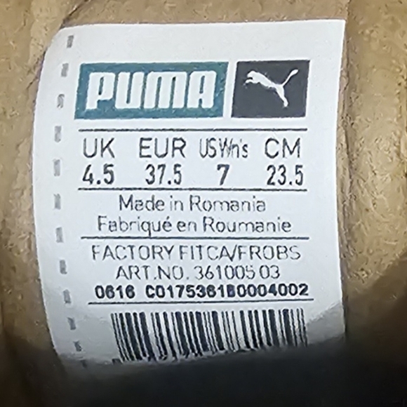 Puma x Fenty Rihanna Tan Brown Creeper Suede Leather Platform Sneakers Size 7 - Picture 10 of 10